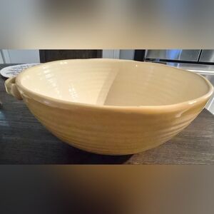 Pottery Barn Rustic Olive 11" Ceramic Bowl